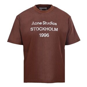 ACNE STUDIOS Printed Distressed Logo Short-Sleeve T-Shirt